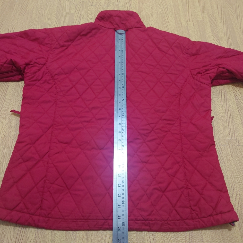 Columbia Vertex Interchange Women's Rain Jacket Extra Large Red Full Zip Hiking - Picture 15 of 16